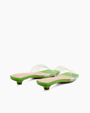 Squared PVC Transparent Sandals