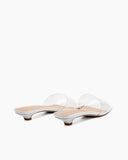 Squared PVC Transparent Sandals