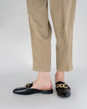 Metal-Chain-Decor-Backless-Flat-Mules-Square-Toe