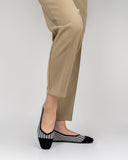 Black-Colorblock-Patchwork-Houndstooth-Pattern-Ballet-Flats