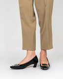 Metal-Buckle-Chunky-Heels-Comfortable-Dress-Pumps