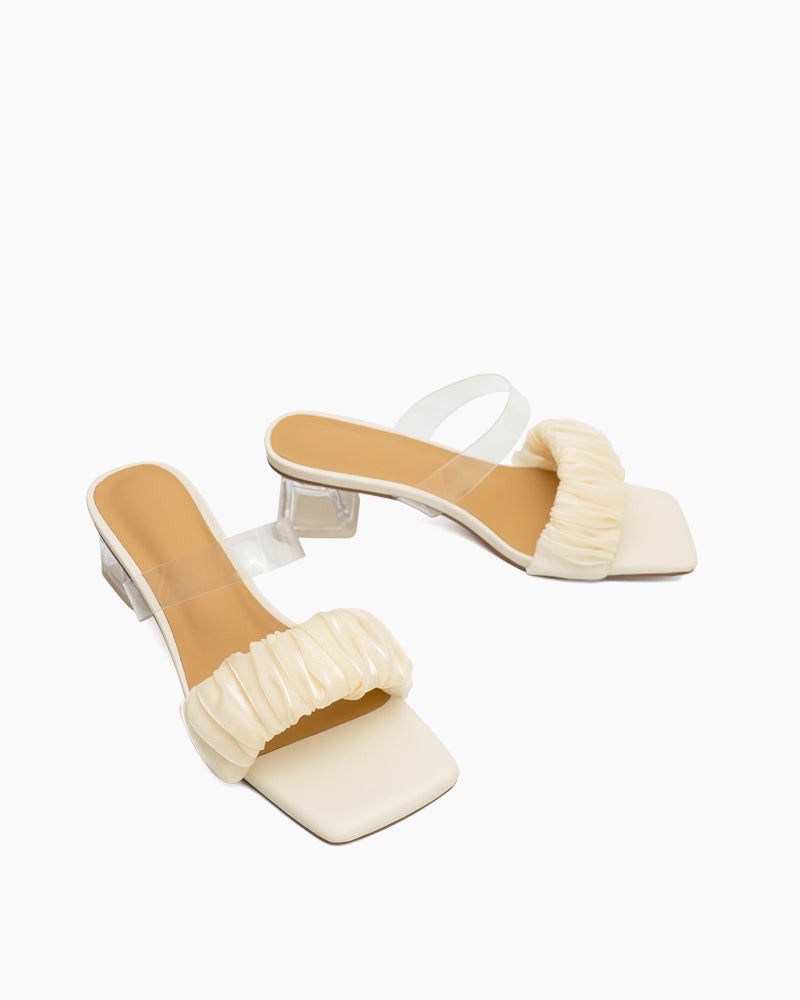 Mesh-Transparent-Chunky-Heel-Sandals