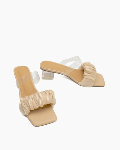 Mesh-Transparent-Chunky-Heel-Sandals