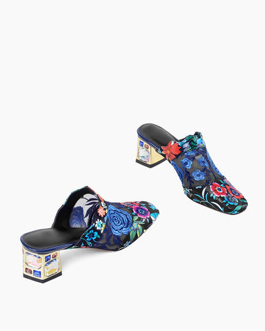 Embroidery-leather-Elegant-Flowers-Slip-on-Wedge-Slippers-Mules