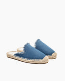 Solid Color Minimalist Espadrille Flat Mules