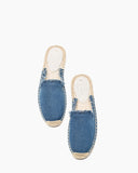 Solid Color Minimalist Espadrille Flat Mules