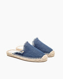 Solid Color Minimalist Espadrille Flat Mules