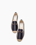 Horsebit-Classic-Metal-Buckle-Slip-On-Espadrilles-Flat-Loafer