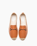 Horsebit-Classic-Metal-Buckle-Slip-On-Espadrilles-Flat-Loafer