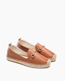 Horsebit-Classic-Metal-Buckle-Slip-On-Espadrilles-Flat-Loafer