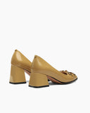 Horsebit-Patent-Leather-Mid-Heel-Shallow-Mouth-Loafers