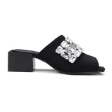Leisure-Rhinestone-Square-Heel-Shoes-Suede-Open-Toe-Sandals