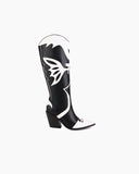 Two Tone Pointed Toe Western Boots
