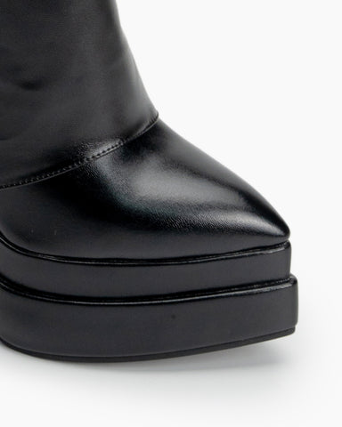 Black-Block-Platform-Chunky-Heel-Knee-High-Boots