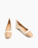 Minimalist-Splicing-Square-Toe-loafers-flat