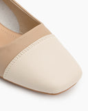 Minimalist-Splicing-Square-Toe-loafers-flat