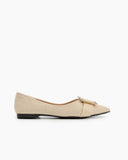 Pointed-Toe-Rhinestone-Buckle-Slip-on-Flat-Loafers