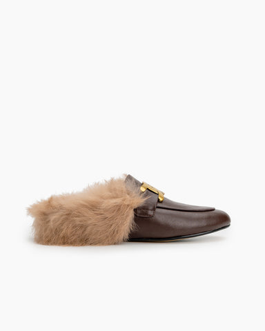 Metal-Decor-Backless-Fluffy-Round-Toe-Slippers-Mule-Fur