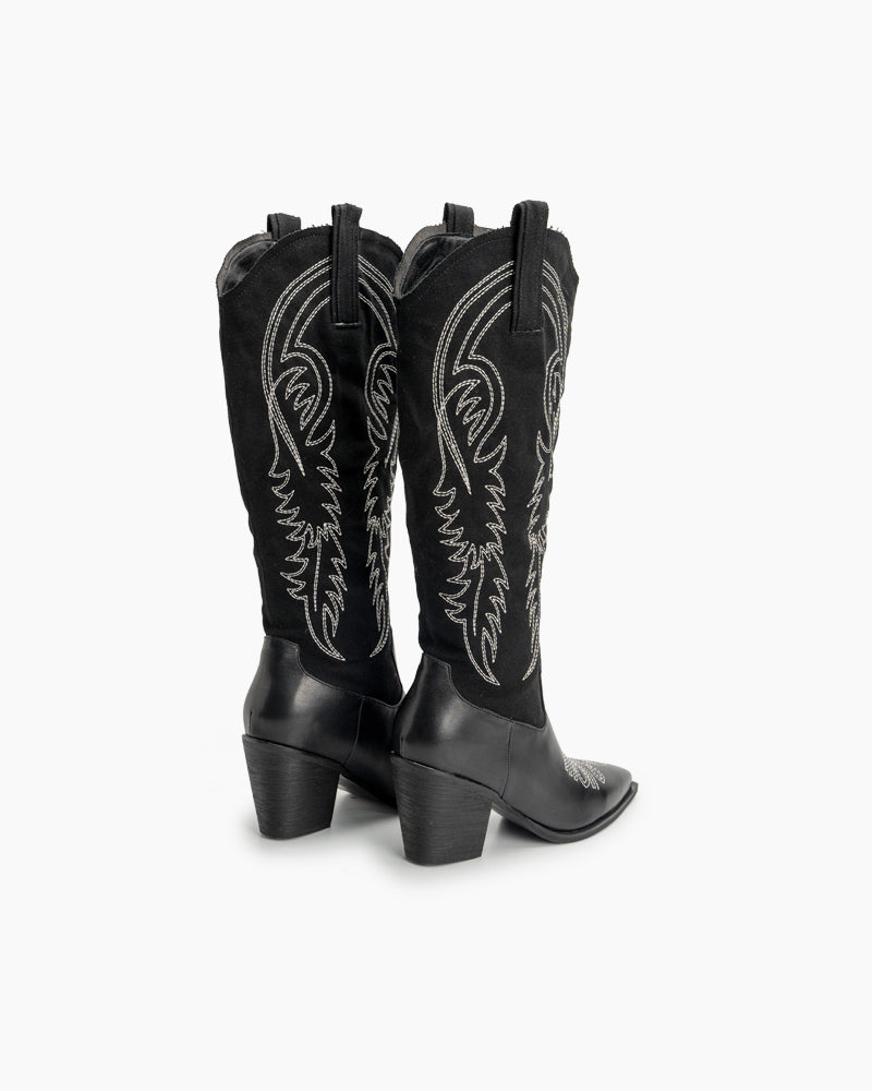 Patent leather Knee High Long boots – LarosaStyle