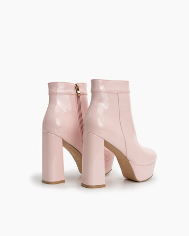 Chunky-High-Heel-Elastic-Ankle-Heel-Party-Boots