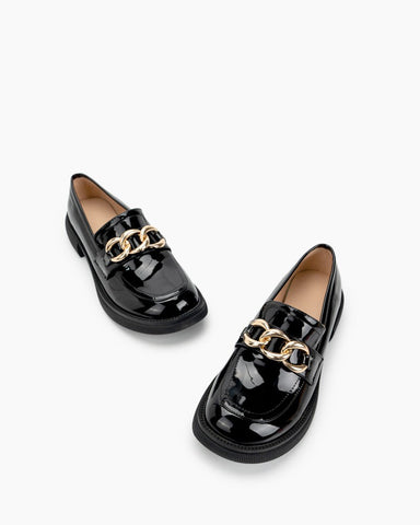 Chain-Lightweight-Slip-on-Flat-Penny-Loafers