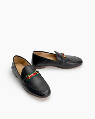 Horsebit-Slip-On-Flats-Comfort-Driving-Office-Leather-Loafers