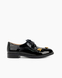 Patent-Leather-Bee-Pattern-Loafers-oxford