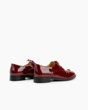 Patent-Leather-Bee-Pattern-Loafers-oxford