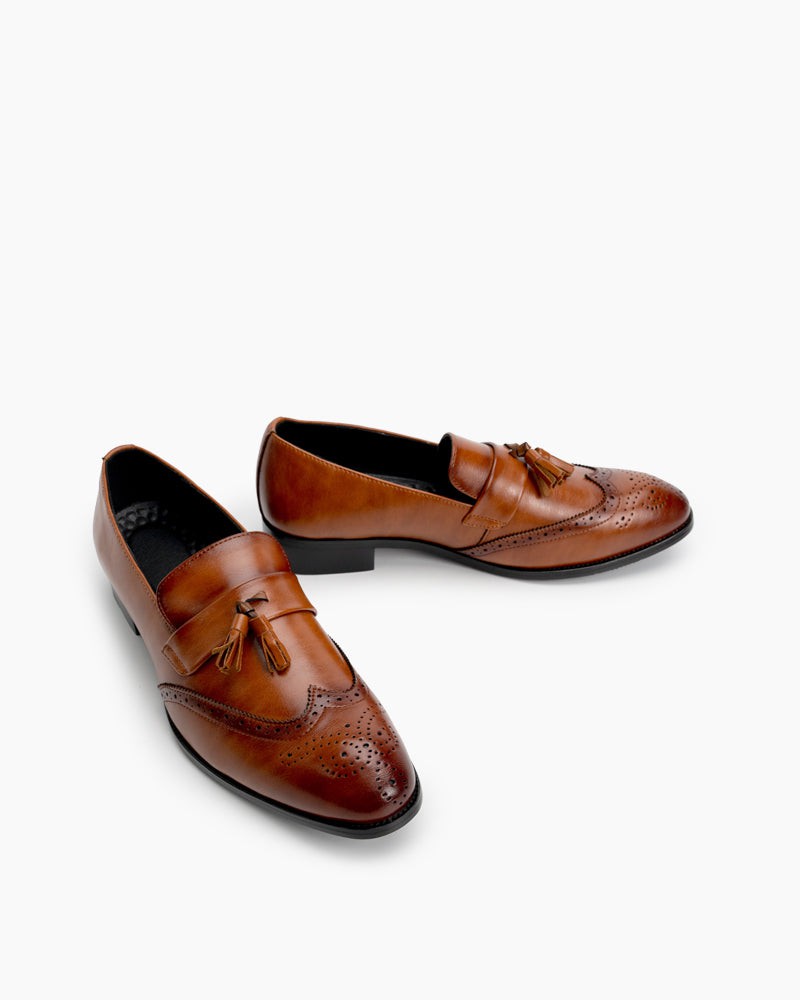 Brogue-Tassel-Oxford-Wingtip-Breathable-Business-Slip-on-Loafers