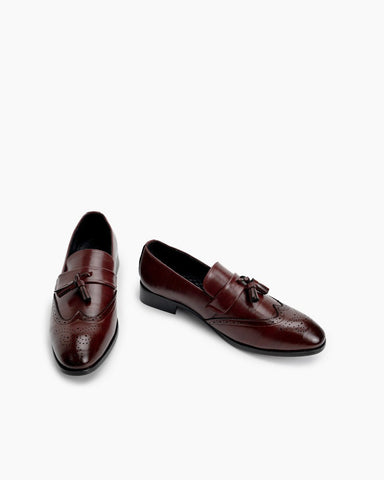 Brogue-Tassel-Oxford-Wingtip-Breathable-Business-Slip-on-Loafers