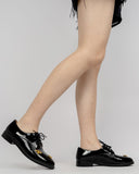 Patent-Leather-Bee-Pattern-Loafers-oxford