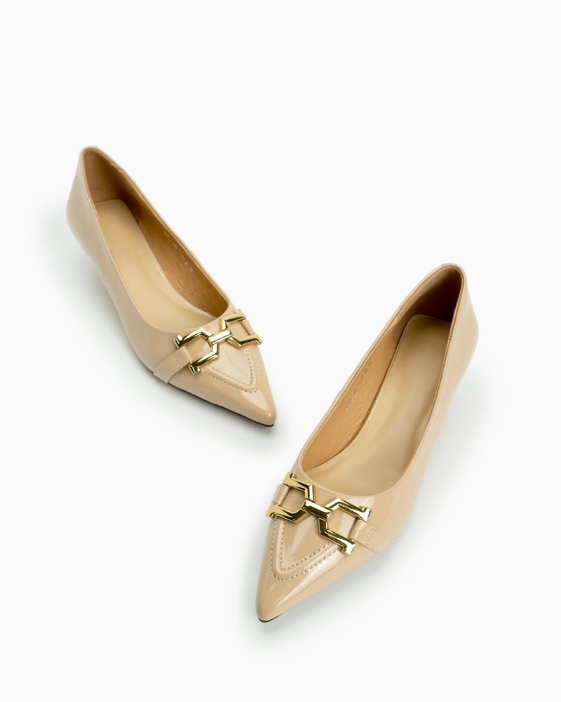 Retro-Metal-Decor-Pointed-Toe-Stiletto-Heels