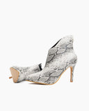 Snake Pattern Ankle Stiletto High Heels Boots