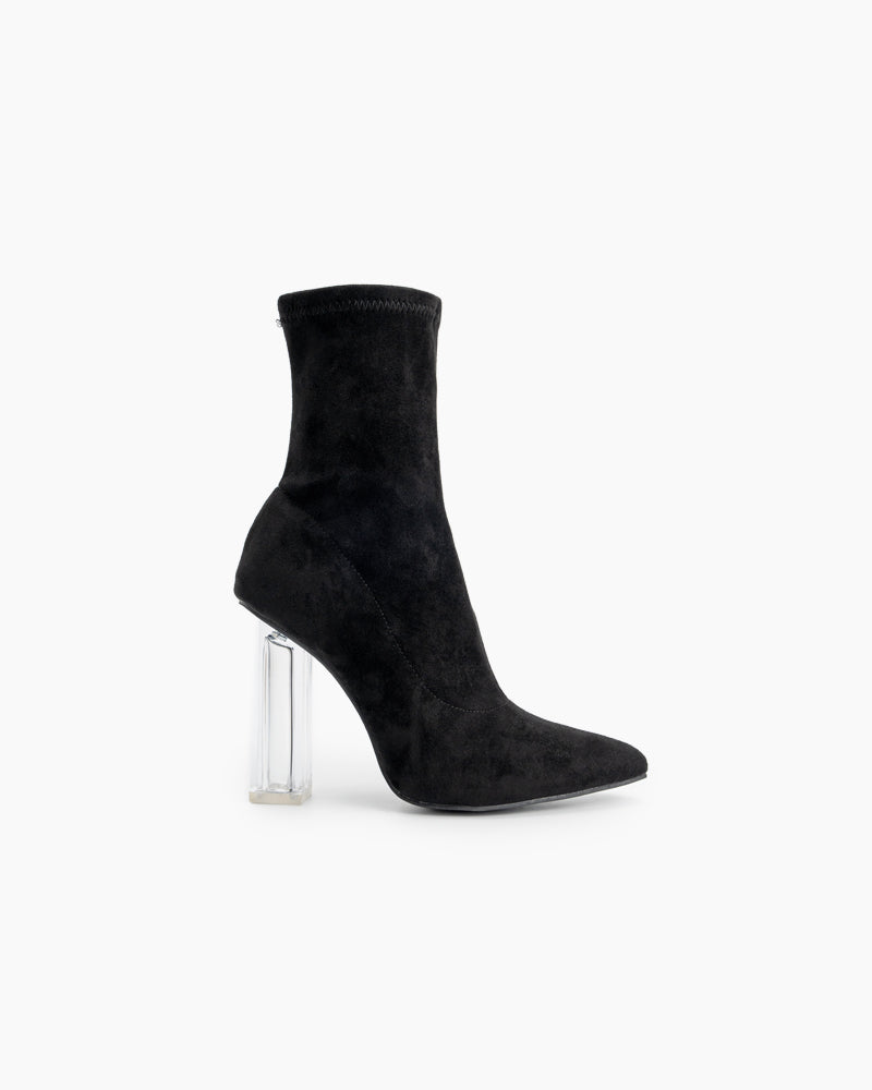 Pointed-Toe-Clear-Heel-Slip-On-Stretch-Boots-suede