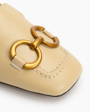 Horsebit-Classic-Metal-Buckle-Square-Toe-Low-Heel-Flat-Loafers