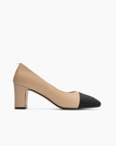 Colorblock-Patchwork-Flat-Mid-Heel-Small-splicing-Shallow-Mouth-Loafers