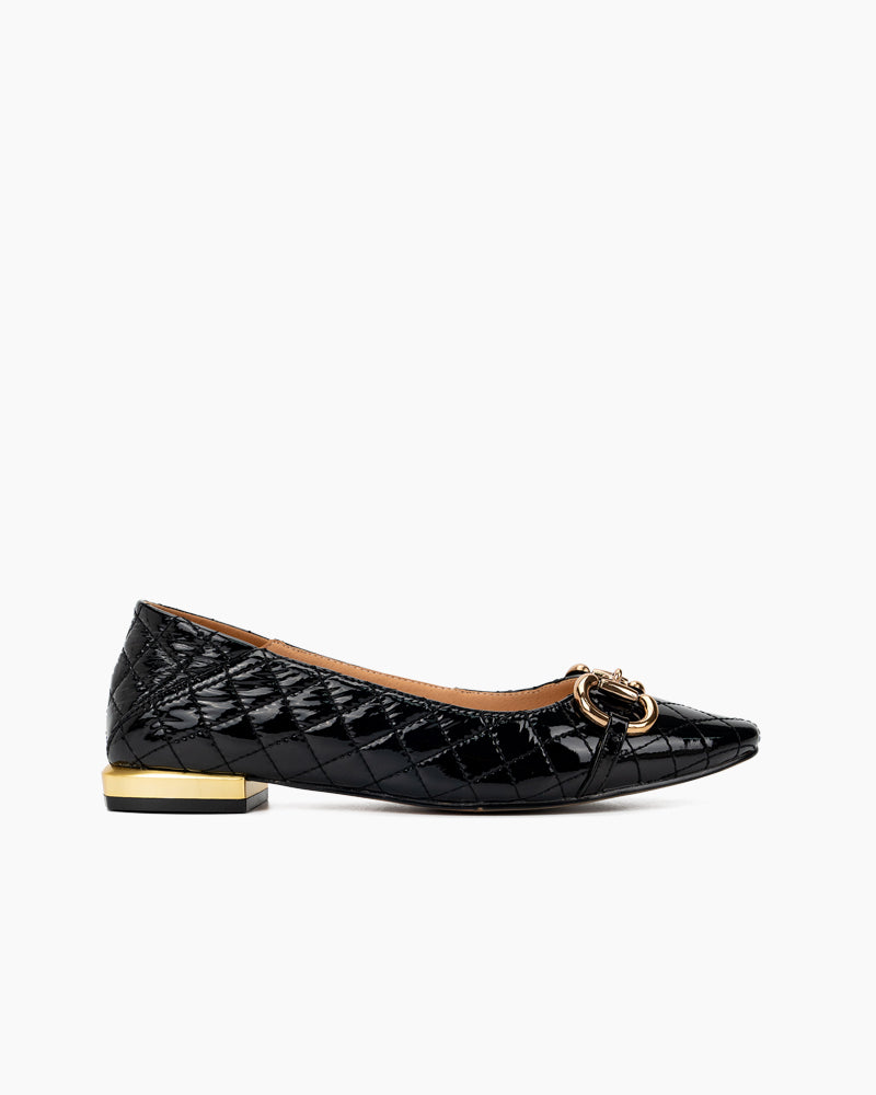 Horsebit-Pointed-Toe-Soft-Breathable-Patent-Leather-Flat-Loafers