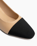 Colorblock-Patchwork-Flat-Mid-Heel-Small-splicing-Shallow-Mouth-Loafers