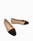 Colorblock-Patchwork-Flat-Mid-Heel-Small-splicing-Shallow-Mouth-Loafers