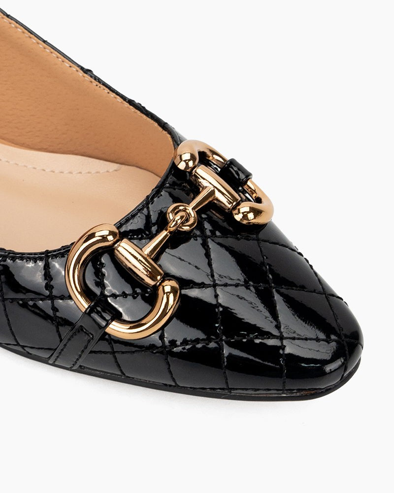 Horsebit-Pointed-Toe-Soft-Breathable-Patent-Leather-Flat-Loafers