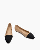 Colorblock-Patchwork-Flat-Mid-Heel-Small-splicing-Shallow-Mouth-Loafers
