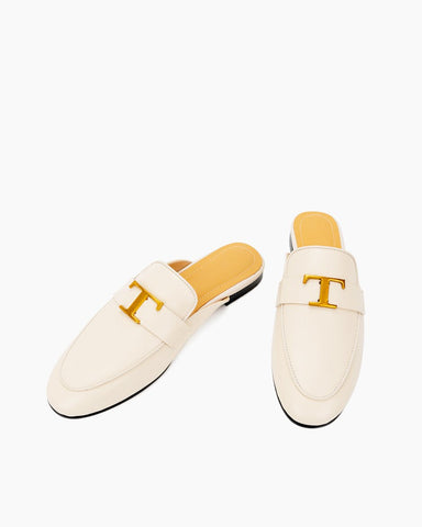 Metal-Decor-Closed-Round-Toe-Slip-on-Flat-Mules
