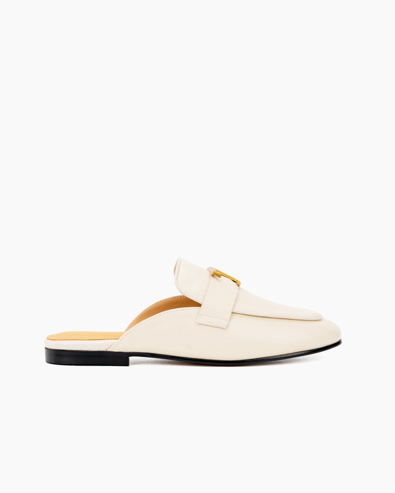 Metal-Decor-Closed-Round-Toe-Slip-on-Flat-Mules