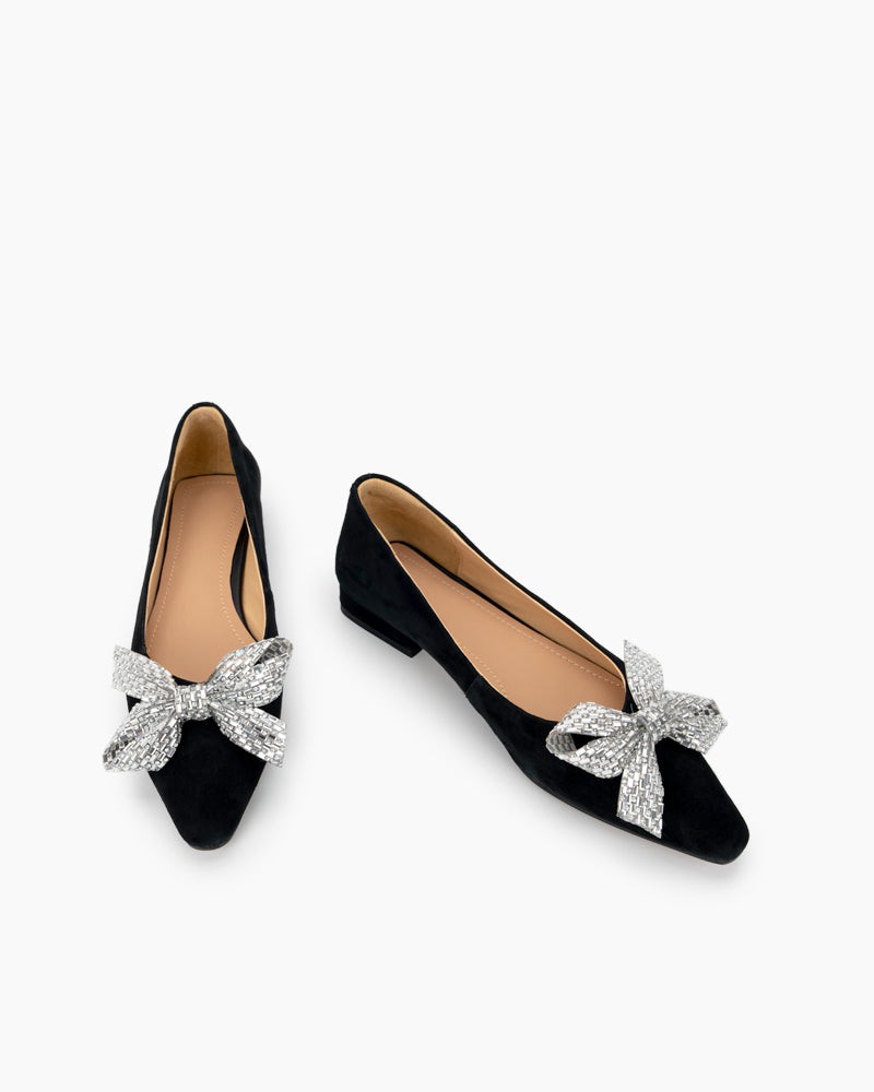 Cute-Bowknot-Crystals-Comfort-Lightweight-Flat-Leather-Loafers