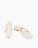 Bow-Decor-Comfortable-Backless-Flat-Leather-Mules