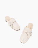 Bow-Decor-Comfortable-Backless-Flat-Leather-Mules
