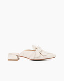 Bow-Decor-Comfortable-Backless-Flat-Leather-Mules