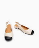 Round-Toe-Cap-Wide-Width-Slingback-Mules