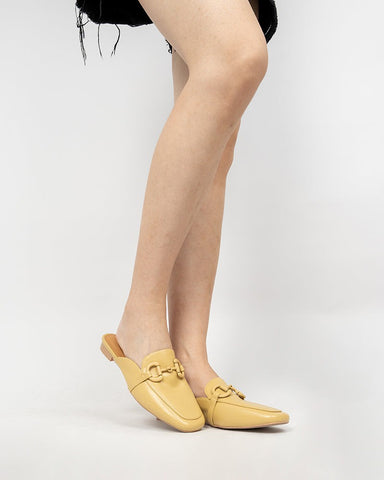 Horsebit-Classic-Metal-Buckle-Round-Toe-Backless-Flat-Leather-Slides-Mules