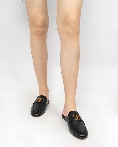 Metal-Decor-Closed-Round-Toe-Slip-on-Flat-Mules